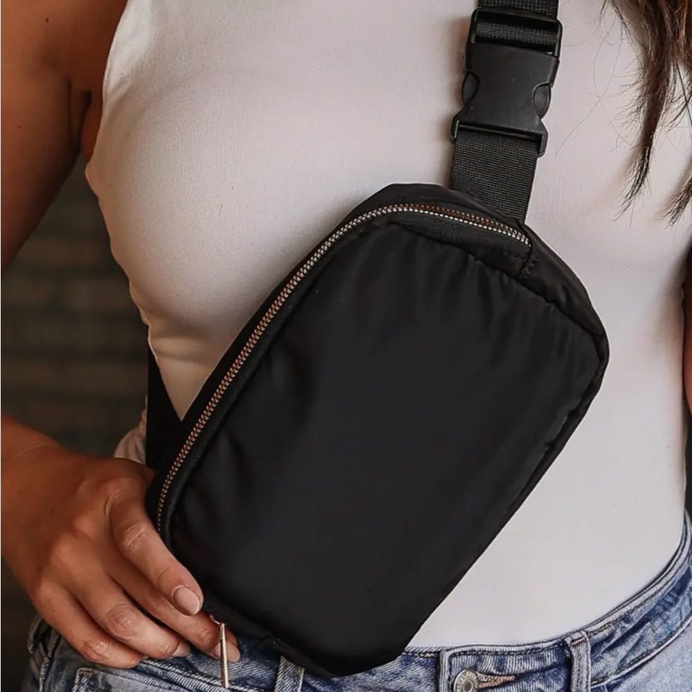 Weatherproof Black Crossbody Bag